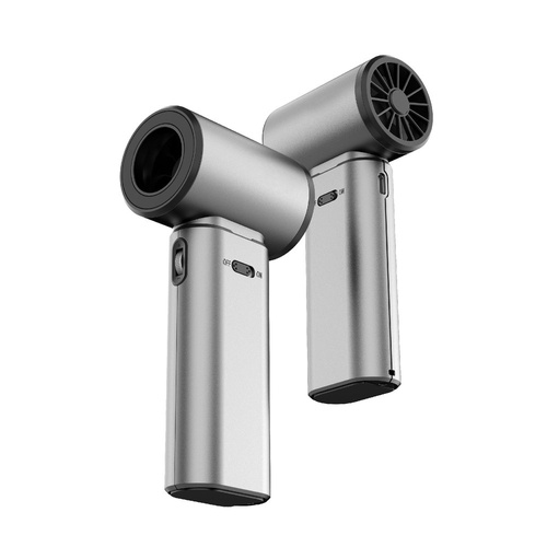 Grey Portable 2-in-1 Mini Handheld Fan and Hair Dryer - Main Image