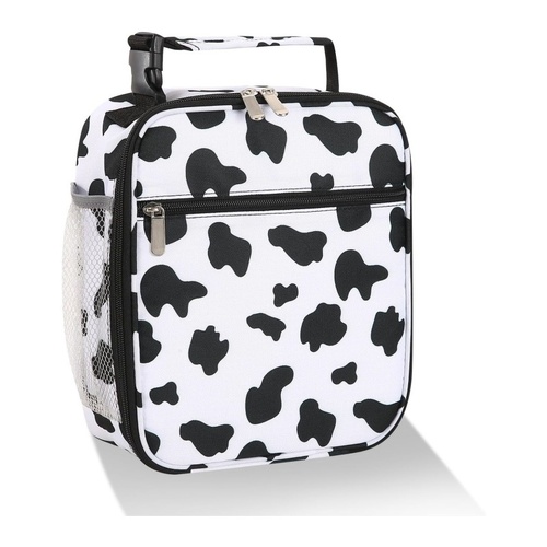 Black and White Spots Set of 2 Handheld Insulated Lunch Bags for Food Storage - Main Image