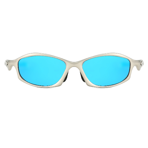 Light Blue Lens Stylish Sports Sunglasses with UV Protection, for Outdoor Activities - Main Image