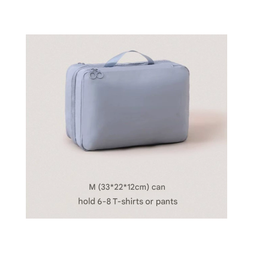 Blue Multifunctional Compact Travel Organizer Bag Stores 6-8 Essentials for Easy Access - Main Image