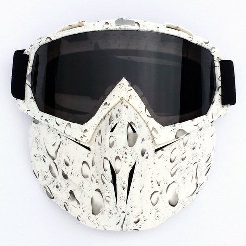Teardrop Frame Gray Sheet Full-Face Snow Goggles with Mirror Lens - Ultimate Protection and Comfort - Main Image
