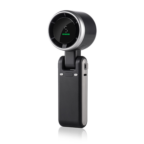 Black Portable Handheld Mini Fan - USB Rechargeable Desktop Fan for Outdoor and Indoor Use - Main Image