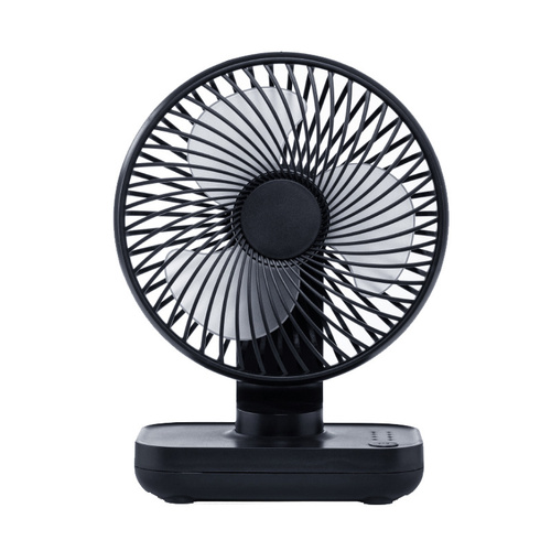 Black Portable Mini Fan - Compact, Quiet, and Rechargeable for Personal Cooling - Main Image