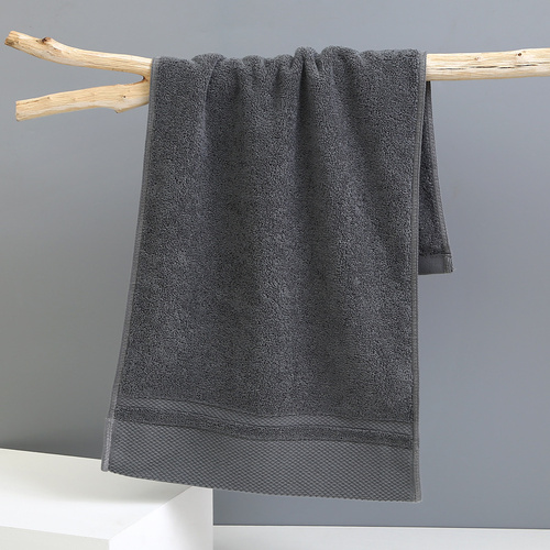 Grey Luxury 100% Cotton Face Towel Set - 3-Piece Thick & Absorbent Towels - Main Image