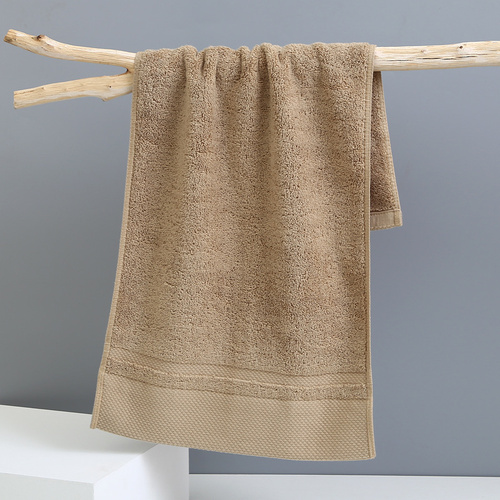 Khaki Luxury 100% Cotton Face Towel Set - 3-Piece Thick & Absorbent Towels - Main Image