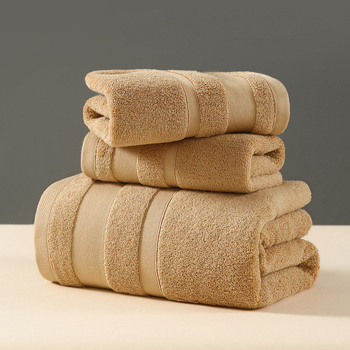 Curry Luxury 3-Piece 100% Cotton Towel Set - Bath, Hand & Face Towels - Main Image