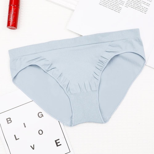 S Blue 3-Pack Seamless Stretch Bikini Panties - Soft & Breathable Women's Underwear - Main Image
