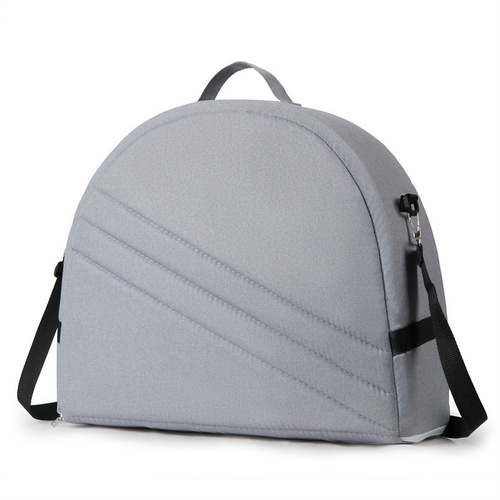 Grey Portable Multi-Purpose Baby Bed and Diaper Backpack - Lightweight, Waterproof, Canvas + Polyester Material, Travel Essential for Moms(With mosqui - Main Image