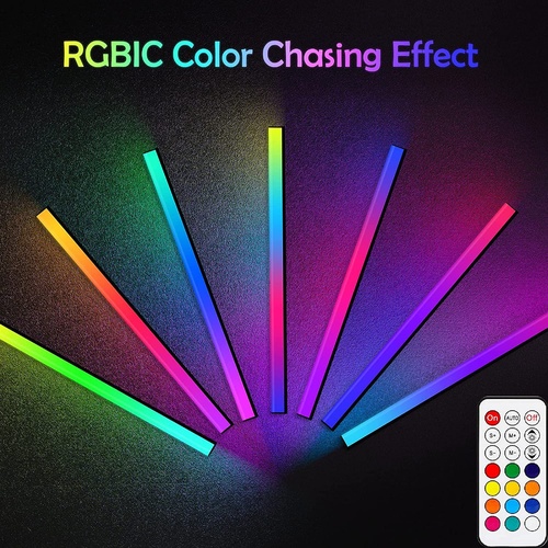2 Pcs RGB LED Gaming Light Bar - Dual Color Temperature & Adjustable RGB Effects, USB-Powered Backlight for Monitors, Remote & Button Control, 30cm Li - Main Image