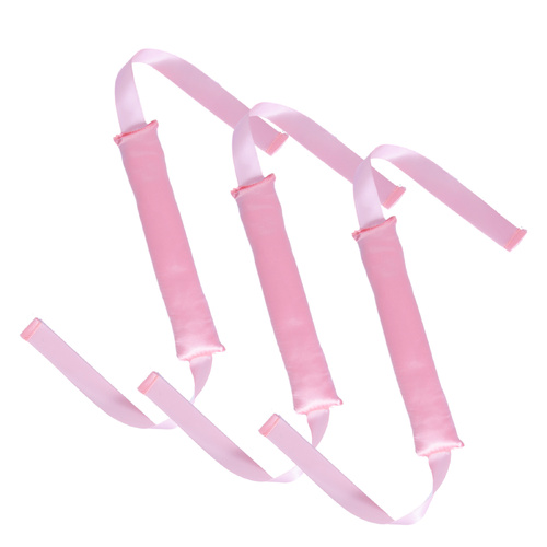 Pink 3 Sticks  No-Heat Hair Curling Ribbon Kit - Silk Ribbon Curling Wand for Sleep-in Styling - Main Image