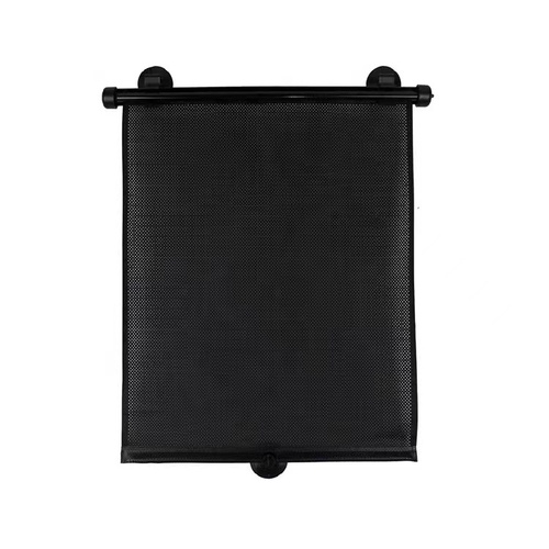 2 Pcs 40*50cm Black Adjustable Retractable Car Side Window Sun Shade - UV Protection, Easy Installation with Suction Cups - Main Image