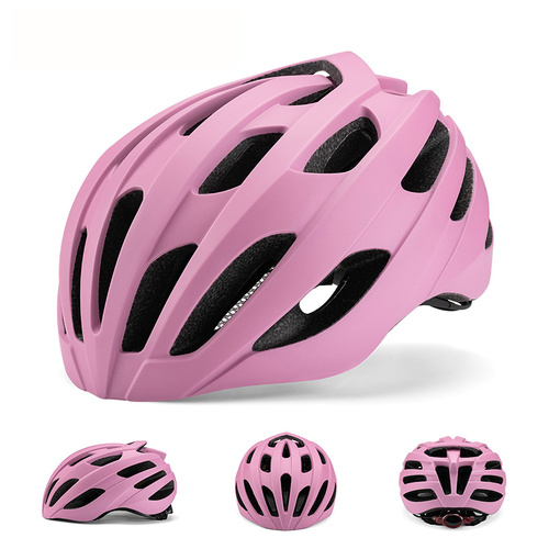Pink Summer Cycling Helmet for Men and Women - Lightweight, Breathable Road Bike Helmet with Ventilation and Safety Features - Main Image