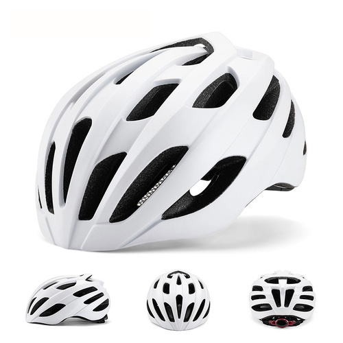 White Summer Cycling Helmet for Men and Women - Lightweight, Breathable Road Bike Helmet with Ventilation and Safety Features - Main Image