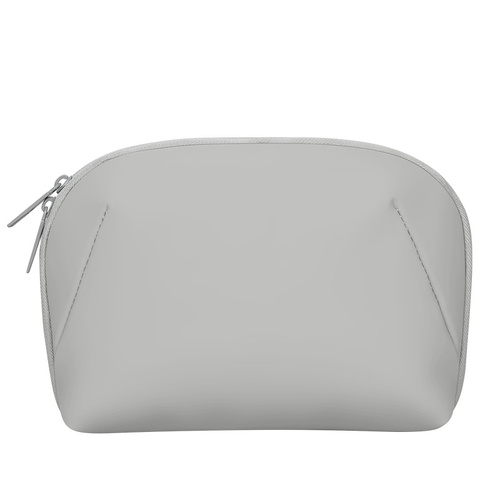 Grey Large Capacity Multi-functional PU Digital Storage Organizer Bag, Waterproof & Portable, for Cables, Chargers, and Accessories - Main Image