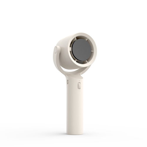White Portable Neck Fan, Adjustable Speed & 230° Rotation, Rechargeable 4500mAh Battery, Quiet Operation with Type-C Charging - Summer Cooling Solutio - Main Image