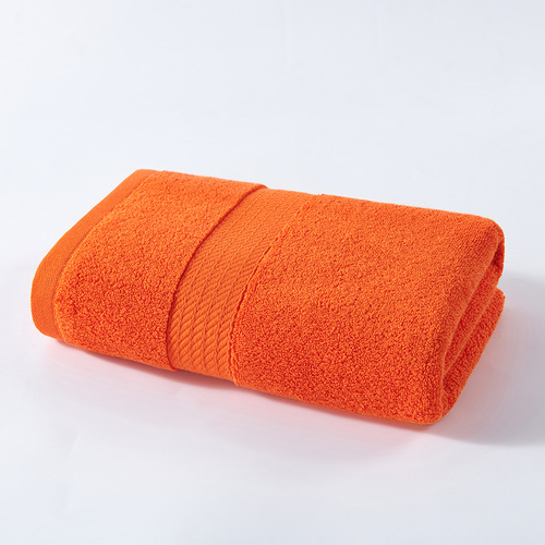 Bright Orange Premium Thick Cotton Bath Towel for Adults - Soft and Absorbent Bathroom Towel - Main Image