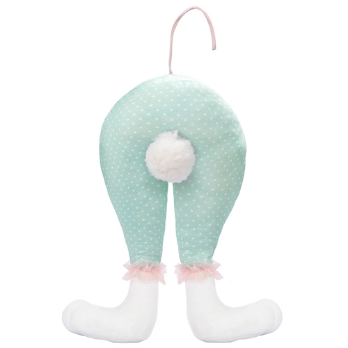 Green Easter Bunny Hanging Legs Decoration - Festive Home Scene Prop 54cm (24.3in) - Main Image