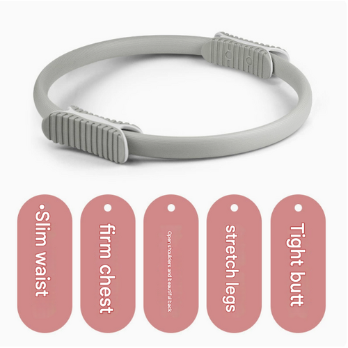 2 PCS Purple 38cm Pilates Ring Circle with Comfort Foam Handles for Core & Muscle Toning - Main Image