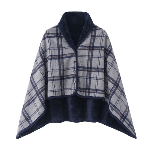 Grey Rasa 100x140cm Wearable Fleece Blanket - Soft, Warm & Anti-Pilling, Stylish Plaid Design - Main Image