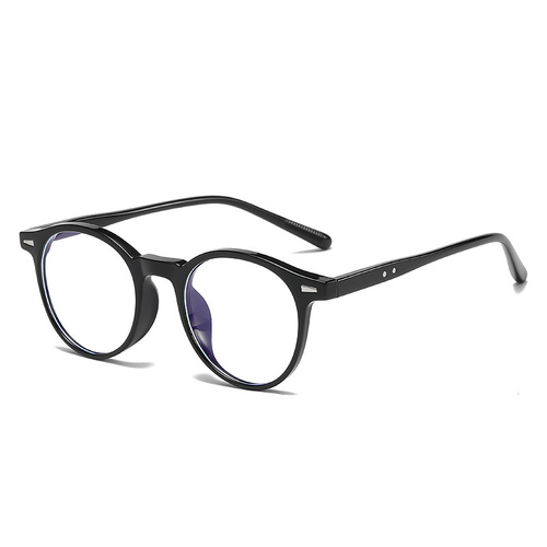 White Piece With a Glossy Black Frame 2 Pairs Round Frame Polarized Sunglasses - UV Protection - Main Image