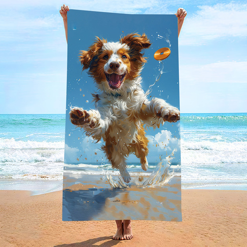 2 pcs Extra Large Microfiber Double-Sided Beach Towel, Quick-Drying and Portable - STJ-003-X23 - Main Image