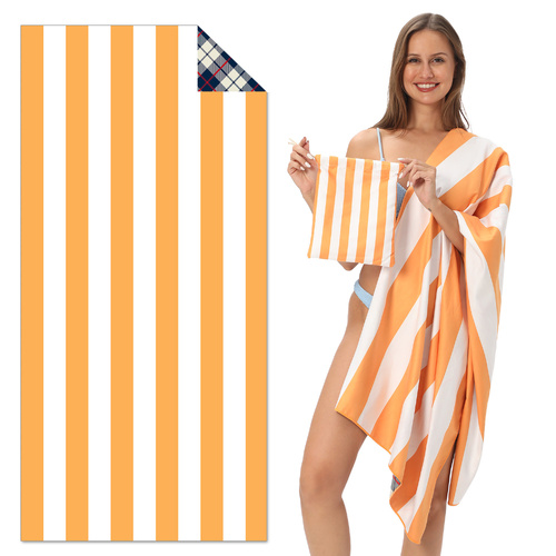 TW8 - Double-Sided Printed Beach Towel - Soft Microfiber - 100x180cm - Main Image