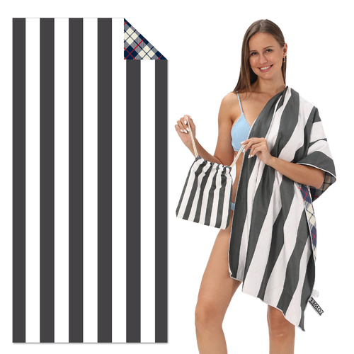 TW12 - Double-Sided Printed Beach Towel - Soft Microfiber - 100x180cm - Main Image