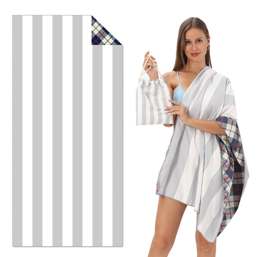 TW17 - Double-Sided Printed Beach Towel - Soft Microfiber - 100x180cm - Main Image
