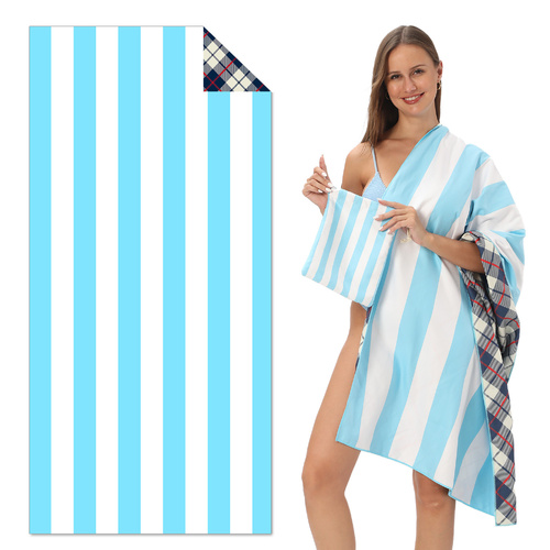 TW18 - Double-Sided Printed Beach Towel - Soft Microfiber - 100x180cm - Main Image