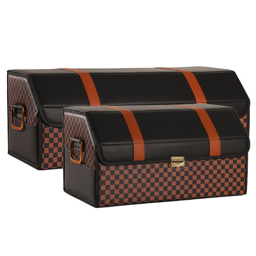 Medium Sized Sporty and Stylish Foldable Car Trunk Storage Box - Large Capacity Insertable Rear Organizer - Main Image