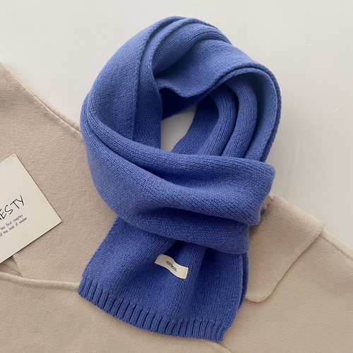 Purple Blue Luxurious 100% Wool Scarf for Women and Men - Soft, Warm, and Stylish - Main Image