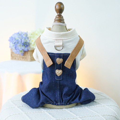 XL Beige Punk Strappy Pants Cute Four-Legged Dog Clothes - Spring/Summer Pet Outfit, Soft & Breathable - Main Image