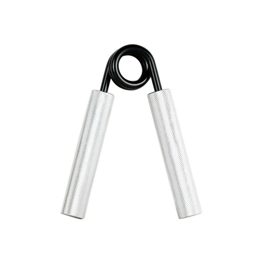 2 pcs Aluminum color Heavy Duty Metal Hand Grip Strengthener – Hand Training Equipment for Rehabilitation & Fitness with Adjustable Resistance 50LB - Main Image