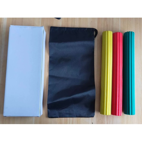 Multifunctional Resistance Bar Set | Yoga Fitness Toning Tool, Muscle Relaxation, Grip Strength Improvement | 3-Piece Set with Stretching and Recovery - Main Image