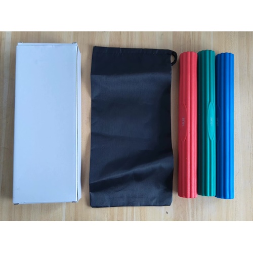 Multifunctional Resistance Bar Set | Yoga Fitness Toning Tool, Muscle Relaxation, Grip Strength Improvement | 3-Piece Set with Stretching and Recovery - Main Image