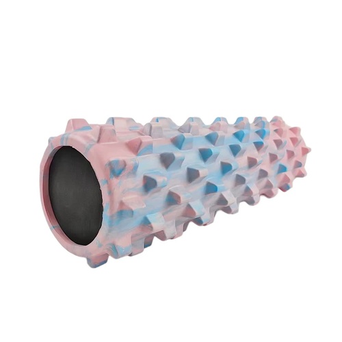 Colorful Solid Yoga Foam Roller 45cm - Colorful Wolf Tooth Design Muscle Relaxation Massage Stick for Fitness and Sports - Main Image