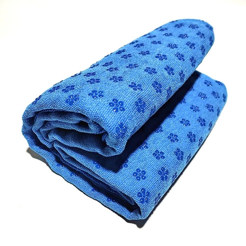 Blue Plum Blossom Yoga Towel Mat – Absorbent, Thick, Non-Slip, Portable Fitness Blanket for Home Use 183*63CM - Main Image