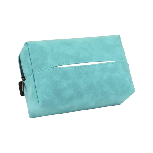 2 pcs Blue Stylish Car Tissue Box for Seat Back - Car Interior Tissue Pack for Seat Back, Armrest Box, Sun Visor 18.5x12.5x7cm - Main Image