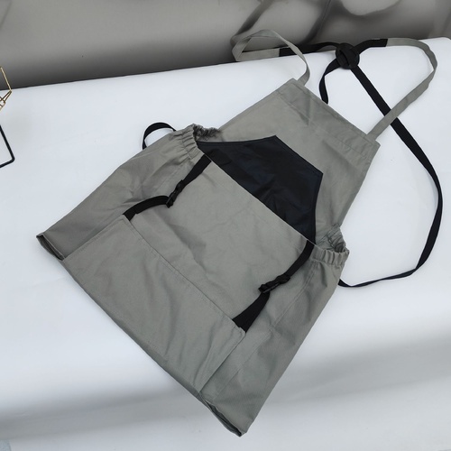 Gray Harvesting Apron - Outdoor Picking Bag, Gardening Tool Apron, Large Pocket Release Design - Main Image