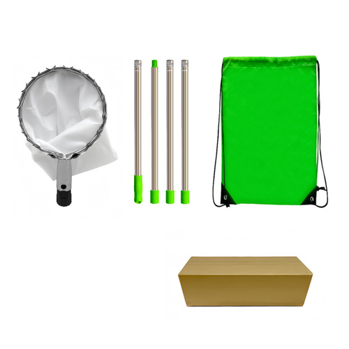 Telescoping Fruit Picker - Apple, Peach, Persimmon Harvesting Tool with Collection Bag, High Reach Fruit Catcher 1.6m - Main Image