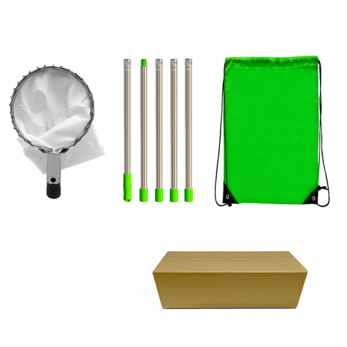 Telescoping Fruit Picker - Apple, Peach, Persimmon Harvesting Tool with Collection Bag, High Reach Fruit Catcher 2m - Main Image