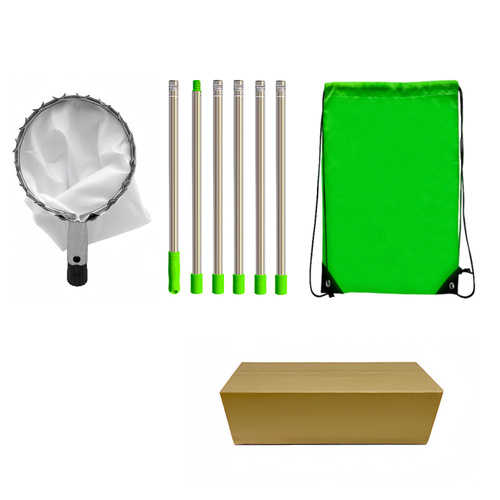 Telescoping Fruit Picker - Apple, Peach, Persimmon Harvesting Tool with Collection Bag, High Reach Fruit Catcher 2.4m - Main Image