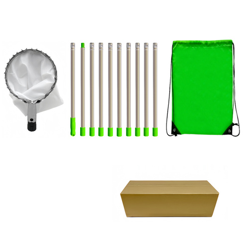 Telescoping Fruit Picker - Apple, Peach, Persimmon Harvesting Tool with Collection Bag, High Reach Fruit Catcher 4m - Main Image