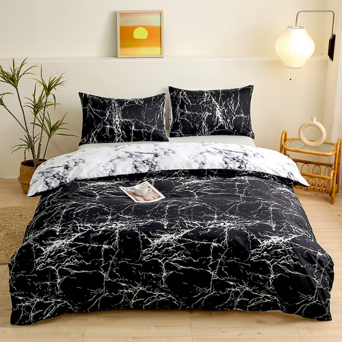 Smudge pattern Duvet Cover - 3 Piece Bedding Set (with Corner Ties)Quilt cover 230cm x 230cm, pillowcase 51 x 92cm - Main Image
