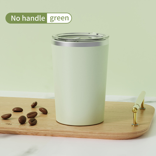 Green Portable Automatic Mixing Coffee Cup - Stainless Steel Magnetic Stirrer(No handle) - Main Image