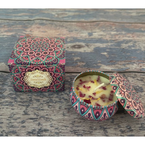 Small Scented Candle Set - 4 Soy Wax Candles, Travel Candle Set (Bluebell) - Main Image