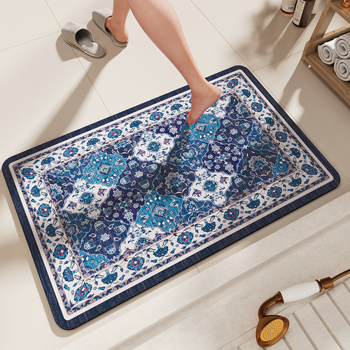 Non-Slip Diatomaceous Earth Bath Mat - Quick-Dry, Durable Toilet Rug 40x60cm - Main Image