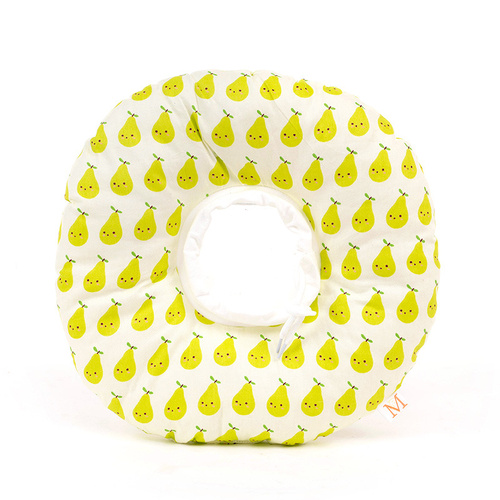 2 pcs Green Pear Soft Pet Recovery Collar - Comfortable Anti-Lick Cone for Cats & Dogs Size M - Main Image