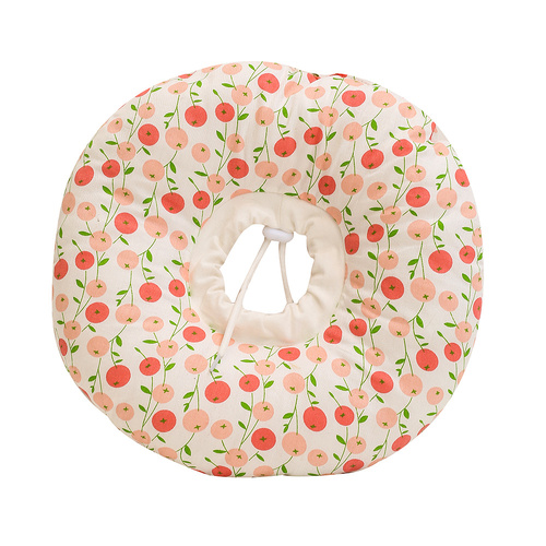 2 pcs Small Cherry Soft Pet Recovery Collar - Comfortable Anti-Lick Cone for Cats & Dogs Size M - Main Image