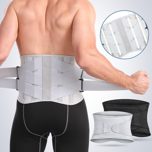 Size S Black Breathable Waist Support Belt – Adjustable Back Brace for Men and Women, Ideal for Weightlifting, Squats & Back Pain Relief - Main Image